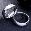 Anéis de casamento Juchao suave aço inoxidável casal anéis simples 6mm mulheres homens jóias presentes de noivado 230909