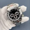 Дизайнерские мужские часы синие с бриллиантами Автоматические механические керамические часы 40 мм из нержавеющей стали 904L Часы со скользящей пряжкой Светящиеся часы Montre de Luxe DAYTONAS 007