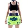 Boksbroek Muay Thai Boksshorts MMA Sport Fitness Kickboksen ShortBroek Sanda Vechtsporten Boxeo Trunks Heren Dames Jongens Girl264M