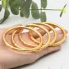 Bangle Luxury Bliski Wschód Dubai Bride 24k imitacja złota bransoletka Etiopia India Women's Wedding Biżuteria hurtowa