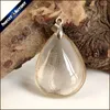 Pendant Necklaces Rare Natural Quartz Gold Rutilated Garden Crystal Love Necklace Minerals Fish Beads PS314