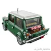 Blocos de construção de carro verde, compatível com aniversário, presente de natal, modelo de automóvel, brinquedos r230911