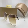 2022SS Luksusowe okulary przeciwsłoneczne projektant moda dla mężczyzn Woman Metal Vintage Ray Okulary przeciwsłoneczne Summer Square Mens Styl Brak szklanki słoneczne Man UV 400 Oryginalne pudełko