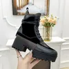 Boots Designer Womens Platform Desert Boot Winter Martin Booties Lace-up Heeled Snow Boot Cowboy Ankle Black Suede Leather Treaded Rubber Sole