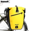 Sacos de panniers rhinowalk saco de bicicleta à prova dwaterproof água 27l viagem ciclismo cesta rack traseiro assento da cauda sacos tronco pann2856