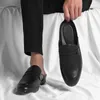 Dress Shoes Breathable Mules For Man Outdoor Lightweight Half 2023 Fashion Men Loafers Genuine Leather Slippers Loafer Slides