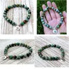 Beaded Sn1035 Genuine African Turquoise Wrist Mala Beads Chakra Bracelet Yoga Buddhist Prayer Healing Depression Anxiety Cry Dhgarden Dhuws