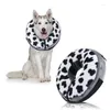 Halsbanden Opblaasbare halsband Verstelbare donutkegel Zacht huisdierherstel Gespikkeld Beschermend voor honden