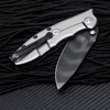 Специальное предложение Карманный складной нож Flipper D2 Лезвие Drop Point с титановым покрытием G10/Рукоятка из нержавеющей стали Шарикоподшипник Ножи для быстрого открывания Розничная коробка