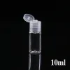 Eenvoudige Plastic Fles Flip Vlinderdeksel Voor Vloeistof 5ML 10ML 20ML 30ML 50ML 60ML 100ML 120ML Reizen Essentiële Oliën Parfum PET-flessen Met Caps