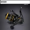 WOEN – moulinet Spinning tout métal LK1000 série 5000, force de freinage de 8 à 10kg, pour pêche en mer à distance, Wheel307e