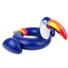 Colete salva-vidas bóia flamingo unicórnio anel inflável bebê bonito caranguejo toucan anéis de natação para crianças círculo de banho animal piscina 248t