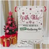 Décorations de Noël Sacs cadeaux Santa Sack 50X70Cm Dstring Sac Toile Grand Organique Lourd Avec Renne Claus Pour Enfants En Gros Dr Dhdho