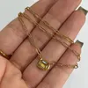 Collares colgantes Horno de acero inoxidable Chapado al vacío 18k Oro Zircon Cadenas simples Collar para mujeres Rebajas Y Envío Joyería Gratis