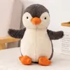 Boneca de pinguim de amendoim net vermelho bonito pequeno macio bebê conforto brinquedo de pelúcia boneca