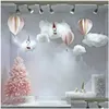 Autres fournitures de fête festive Simation Blanc 3D Trois-Nsional Romantique Coton Nuage Décoratif Mariage Toile de fond Props DIY Anniversaire Otudf