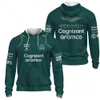 2023 Novas jaquetas masculinas F1 Alonso Racing Suit Martin All Team Collection Hoodie