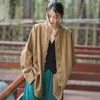 Roupas étnicas 2023 verão algodão retro casual melhorado tops zen serviço viagem hanfu cardigan jaqueta estilo chinês para mulheres