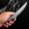 Knives Hand Forged Damascus Steel Blank Blade Tactical Hunting Knife Camping Blade Damascus Blade Billet Handmade Knife Making Supply