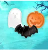 Halloween Ghost Pumpkin Bat Candy Plate Decorative Plate Fruit Plate Plastic Decorative Plate PP Material Snack Plate