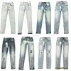 Mäns jeans lila varumärke jeans män designer jeans anti smal fit casual fashiion jeans true märke x0911