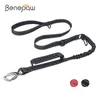 Colliers pour chiens Laisses Benepaw No Pull Strong Bungee Dog Leash Réfléchissant Doux Rembourré Poignée Formation Pet Lead Voiture Ceinture De Sécurité Pour Moyens Grands Chiens 230911