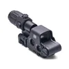 Tactical 558 & G33 COMBO Holographic Red Green Dot Scope And G33 3X Magnifier HHS Hunting Rifle T-dot Riflescope Magnification Optics Switch to Side STS QD Mount