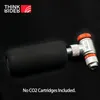 Pompe per bici Pompa CO2 ThinkRider per bicicletta Adattatore Schrader Presta Gonfiatore per bici Tubo per pneumatici in alluminio Mini dimensioni Pompe MTB Cartuccia CO2 230911