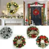 Juldekorationer Julkransdekoration Berry Pine Cones Wreath Artificial Flower Xmas Door Oranments for Home Wall Pendants Happy Year 230911