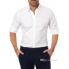 Causal Mens Polo Shirt Fashion Hidden Zipper Fake Button Oxford Elastic Cotton Long Sleeve Shirts Top Outfits Plus Size XS-3XL Clothing