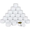 Articles de nouveauté Pot de bougie rond blanc de 4 oz avec couvercles, conteneur de canettes en métal fait à la main pour la fabrication de bricolage, stockage de bonbons de 5 couleurs 230202165G