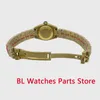 Armbanduhren 26mm Damen Mechanische Uhr Goldgehäuse Japan NH05A Uhrwerk Saphirglas Edelstahl geriffelte Lünette Jubiläumsarmband