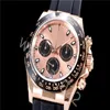 ZP Factory Custom Swiss Cal Watch Ruch Men's 116515ln Rose Gold Kosmografia Czekolada Osterflex Designer Pasek 116515 SU286M