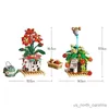 Bloco Creative Bouquet Buquet Block Block Strawberry Flower Plated Plant Home Decor Assembly Toy for Kid Presente R230911