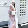Casacos de pele feminina falsos inverno longo fofo jaquetas imitação casacos femininos casuais soltos com capuz moda pelúcia