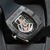 Zegarek Zy Men's Watch 40-01 Ruch Wheel Floś Gumowy zegarek z szafirowym lustrem w obudowie z włókna węglowego