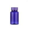 Butelki do przechowywania personalizacja półprzezroczysta fioletowa pusta półprzezroczysta butelka wysokiej jakości plastikowy pojemnik 80 do