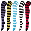 Strumpor Hosiery 2021 Est Stripes Stocking Cotton Tight High Over The Kne Stockings for Ladies Girls Warm 60cm Cosplay Cartoon3043