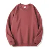 Männer Hoodies Herbst Pullover Sweatshirt Mann Lose Oansatz Einfarbig Koreanische Mode Casual Grundlegende Pullover Große Größe Warme Tops