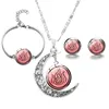 Conjuntos de joyería de boda SONGDA Avatar Luna colgante collar para mujeres cabujón de cristal encantos moda en el cuello regalos 230909