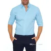 Causal Mens Polo Shirt Fashion Hidden Zipper Fake Button Oxford Elastic Cotton Long Sleeve Shirts Top Outfits Plus Size XS-3XL Clothing