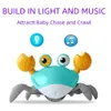 Zeka oyuncakları aydınlatma elektrikli kaçış yengeç oyuncak öğrenin Tırmanış Yürüyüşü şarj edilebilir evcil hayvan oyuncakları Eğitim Çocuk Hediyeleri 230911