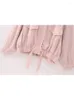 Vestes de vestes pour femmes surdimensionne la femme rose Summer Long Manche longue en manteaux pour femmes Streetwear de mode