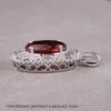 Ruby Ice Out Netclace Jewelry for Man قلادة قلادة الماس قلادة عالية الجودة قلادة عالي الجودة مصمم سلسلة قلادة امرأة المجوهرات المجوهرات المجوهرات المزخرفة