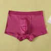 Unterhosen High-End-Seiden-Slips Herren Mulberry Solid Color Boxers Plus Size Atmungsaktive Anti-Hüft-Pinch-Shorts