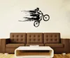 Adesivos de parede adesivo de bicicleta ciclista decalque bmx decoração de casa removível arte mural hj441