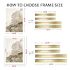 إطارات DIY Metal Canvas Frame Frame Kit Gold Black 40x50 50x70 60x90 cm for Wall Art Poins Paints Gallery Home Decoration