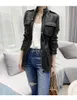 Women's Leather Real Jacket Women Vintage Sheepskin Coat Spring Autumn Motorcycle Biker Jackets Veste Cuir Femme KJ2023