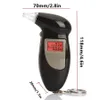 LCD-scherm Alcoholtester Digitale alcoholdetector Alcoholademtester Blaastest Politie Alcotest Achtergrondverlichting Display Handheld