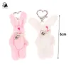 Pluche sleutelhangers Bunny hart telefoon ketting Koreaanse INS Punk schattig konijn poppen sleutelhanger tas decoratie Y2K mode-sieraden hanger accessoires cadeau 230911